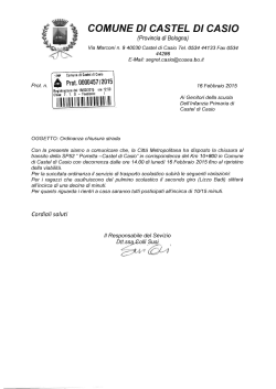 ordinanza del 16/02/2015 comune di castel di casio