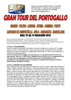gran tour portogallo dal 23 al 31 maggio 2015