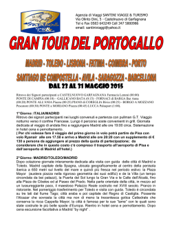 gran tour portogallo dal 23 al 31 maggio 2015