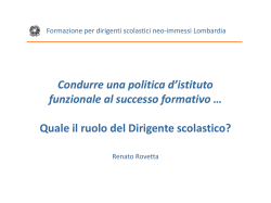 dott. Rovetta  - Ufficio scolastico regionale per la