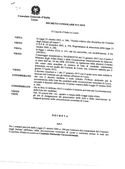 elezioni comites decreto costituzione cec