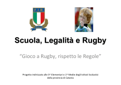 RUGBY LEGALITA` FIR Sicilia – Prov. CT