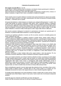 I Domenica Quaresima