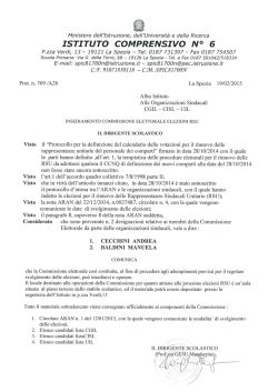 Insediamento Commissione Elettorale RSU