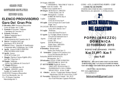 Eco Mezzamaratona del Casentino (Pioppi-Ar