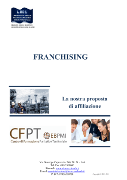 FRANCHISING - Sicurezza L.AND S.