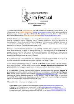 Cinque Continenti FF 2015 - Bando