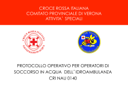 Protocollo operatori NAU 140 - Croce Rossa Italiana – Comitato