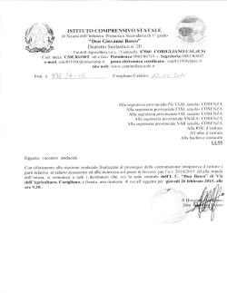 incontro sindacale - cantinellascuole.it