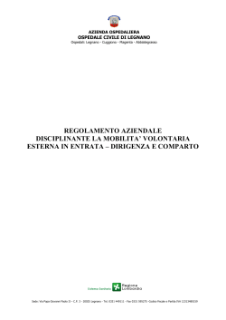 regolamento aziendale mobilita` esterna modificato e integrato