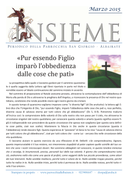 INSIEME: on line il numero a colori di Marzo