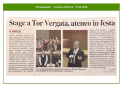 Il Messaggero 12 febbraio 2015-high