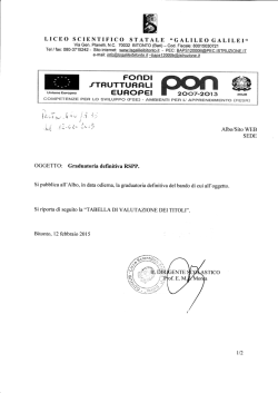 Graduatoria definitiva RSPP