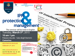 Unicam CT - IPR protection & management