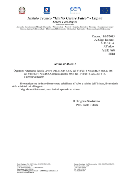 Istituto Tecnico &ldquo;Giulio Cesare Falco&rdquo; - Capua