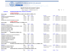 Appelli d`esame dei prossimi 3 giorni