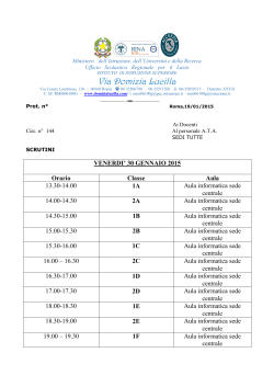 circ 144 SCRUTINI - Istituto di Istruzione Superiore Domizia Lucilla