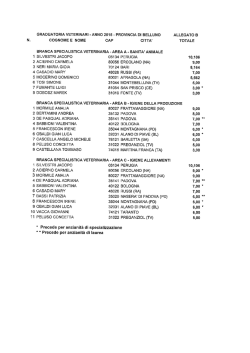 Graduatorie definitive medici veterinari valide per l