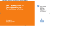 The development of securities markets. Trends, risks and