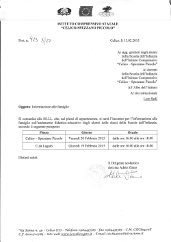 INFOR. FAMIGLIE SC.INFANZIA