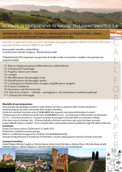 Programma della Giornata di Studi