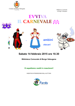 Letture di Carnevale a Borgo Valsugana (File PDF)