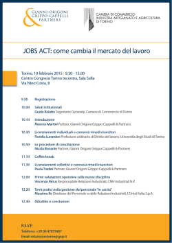 JOBS ACT: come cambia il mercato del lavoro