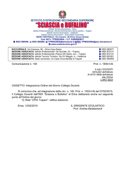 ISTITUTO D`ISTRUZIONE SECONDARIA SUPERIORE
