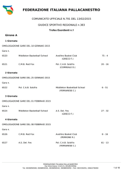 FEDERAZIONE ITALIANA PALLACANESTRO