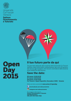 Locandina Open Day 2015