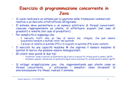 Esercizio di programmazione concorrente in Java