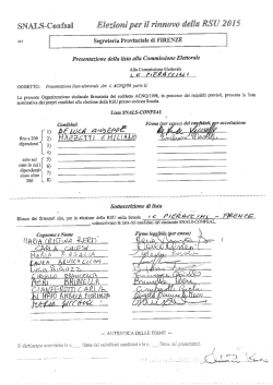 liste rsu istituto