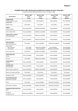 Allegato 5 Probabili danni sulle infrastrutture prodotti da ricaduta di