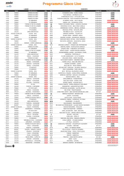 PROGRAMMA GIOCO LIVE