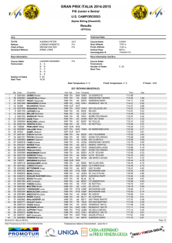 GRAN PRIX ITALIA 2014-2015