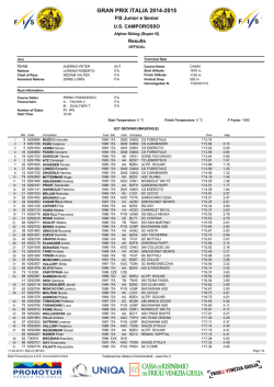 GRAN PRIX ITALIA 2014-2015