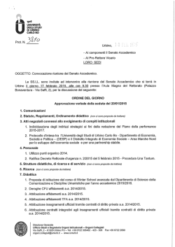 IL M - Blog / Uniurb &bull; it - Universit&agrave; degli Studi di Urbino