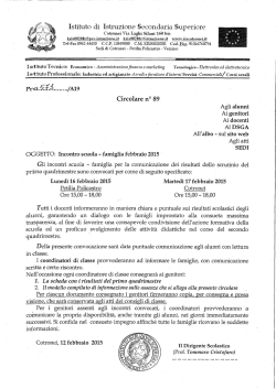 Circolare 89 - IIS Cotronei