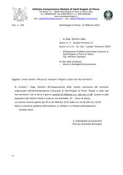 Invito mostra - Istituto Comprensivo Sant`Angelo di Piove