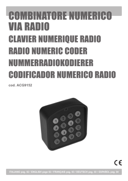 COMBINATORE NUMERICO VIA RADIO