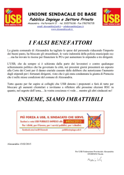 i falsi benefattori - Alessandria