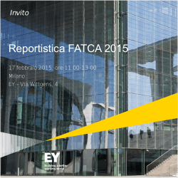 Reportistica FATCA 2015