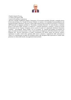Claudio Antonio Picozza n a Roma il 28 agosto