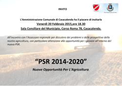 invito - Comune di CASACALENDA