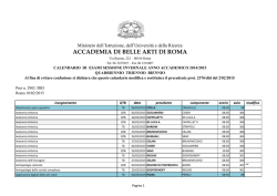 Didattica: Calendario Esami Sessione Invernale A.A. 2014/2015