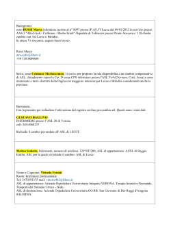 Cambio per compensazione Agg. 09.02.2015