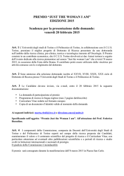 Il Bando  - PoliTOcomunica