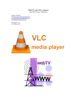 Web TV con VLC e Giss.tv - Comune di Campagnano di Roma