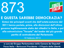 e questa sarebbe democrazia? - Gruppo PDL – Berlusconi Presidente
