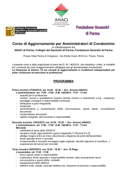 Invito a corso aggiornamento 27 02 - 23 04 2014